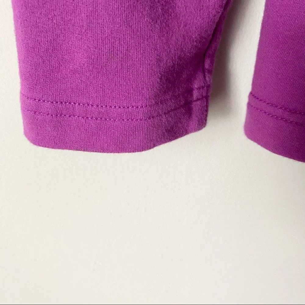 The North Face sharlet wrap sweater jacket purple asymmetrical zip medium